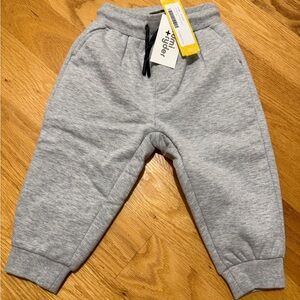 Gray Kids Fleece Lined Jogger Pants